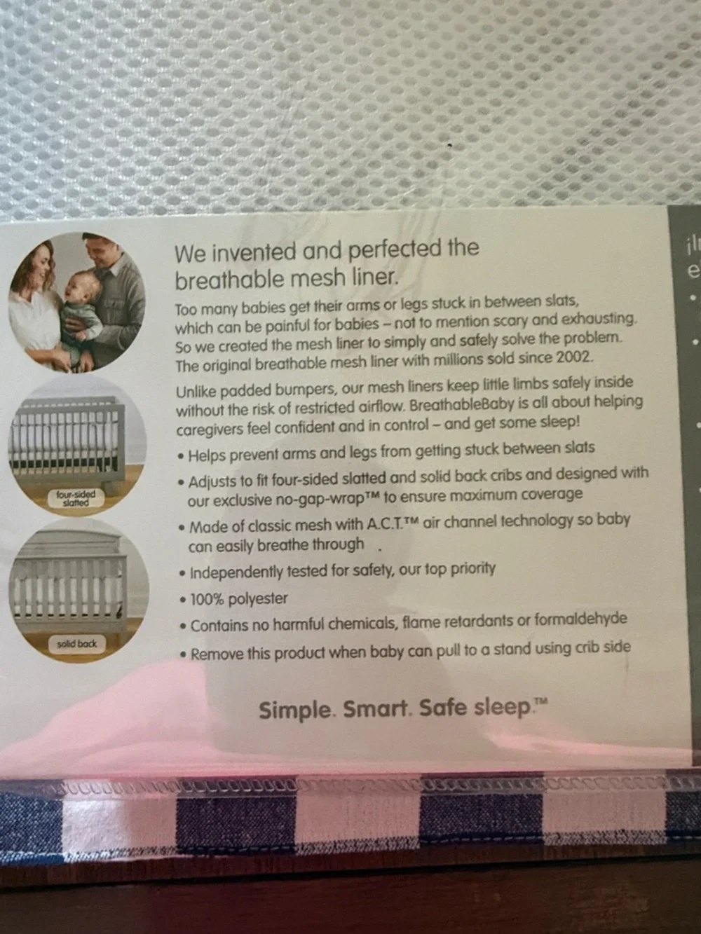 BreathableBaby White Mesh Crib Liner - Soft Breathable Protection